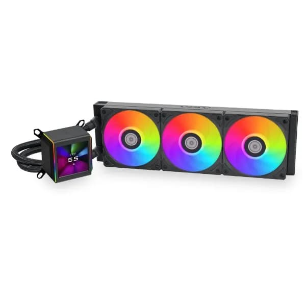 Lian Li Galahad II LCD 360 ARGB -nestejäähdytin, musta