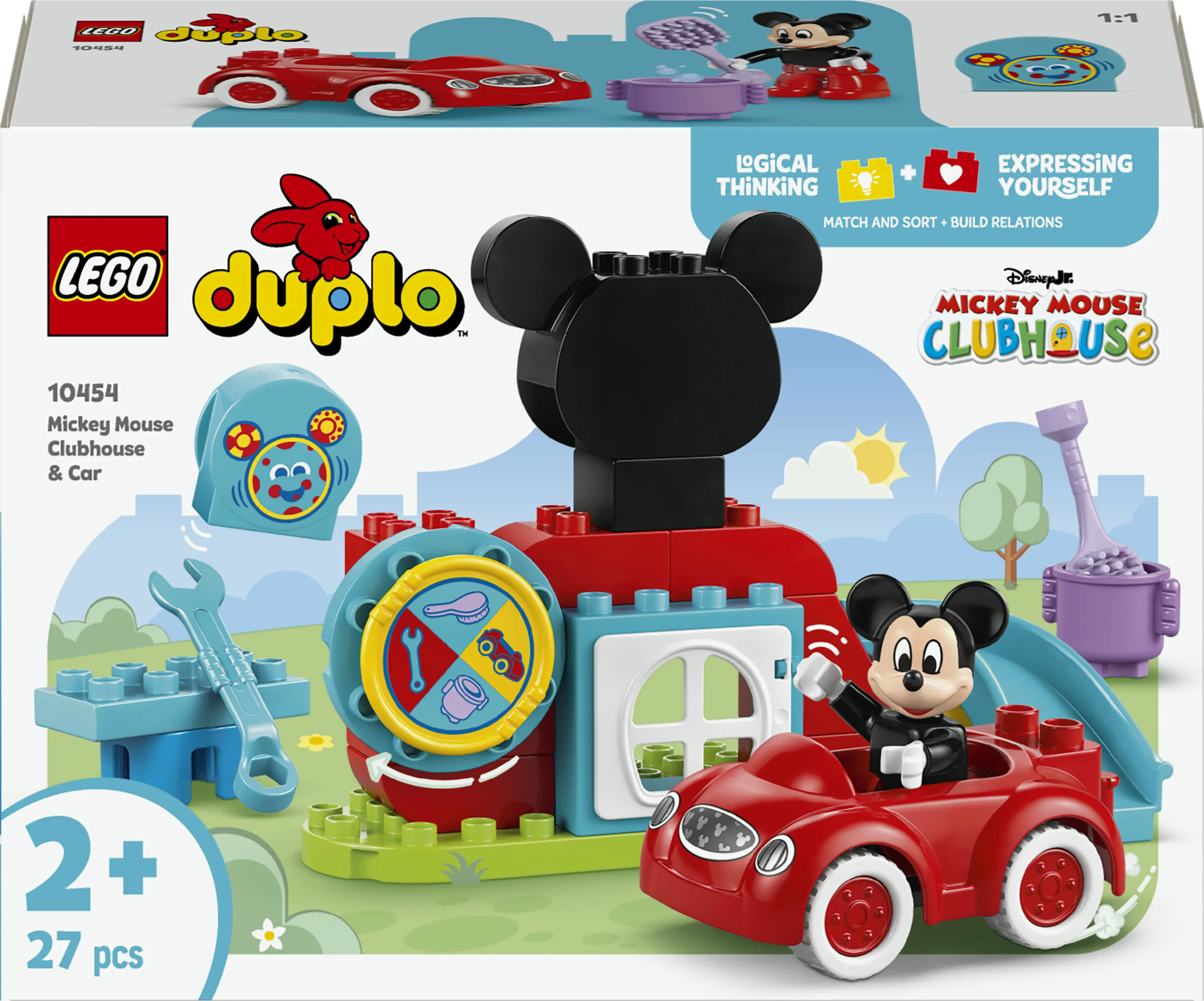 LEGO DUPLO Mikki Hiiren kerhotalo ja auto 10454