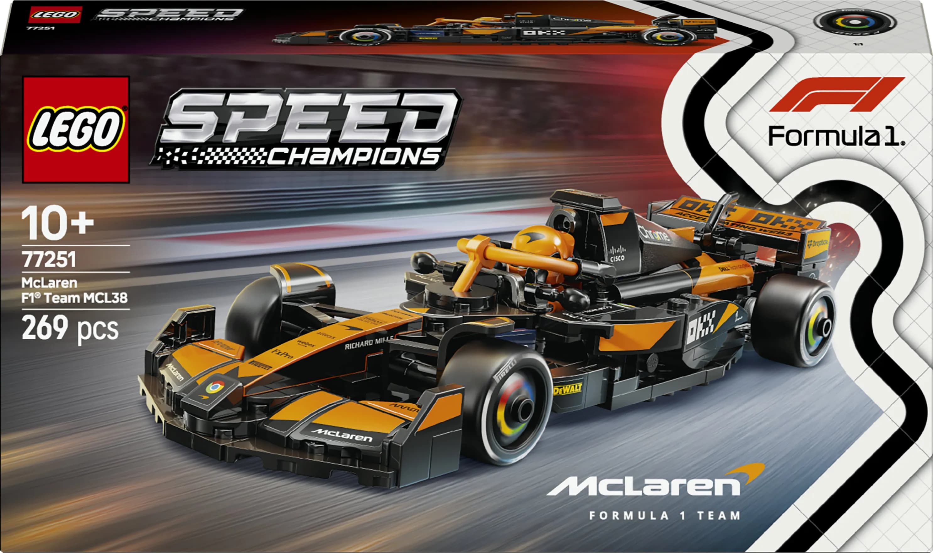 LEGO Speed Champions McLaren F1 Team MCL38 Kilpa-auto 77251