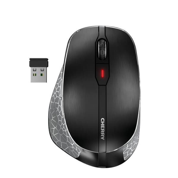 CHERRY MW 8C ERGO -langaton ergonominen hiiri, musta, harmaa