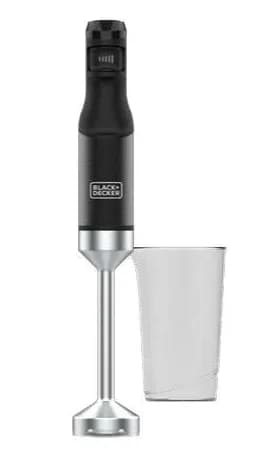 Black+Decker Hand Blender -sauvasekoitin, musta/hopea