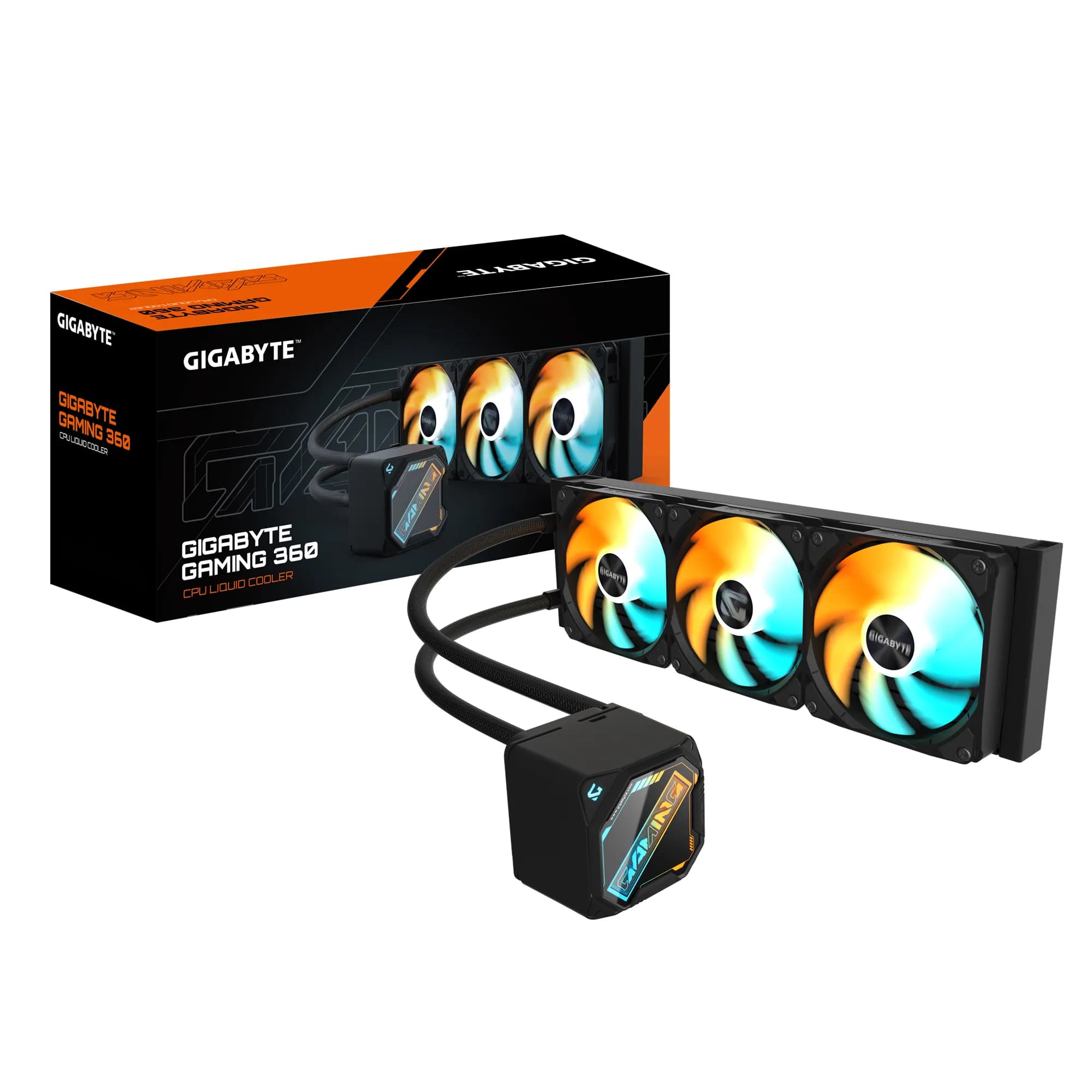 GIGABYTE GP-GIGABYTE GME 360 360mm ARGB -nestejäähdytin, musta