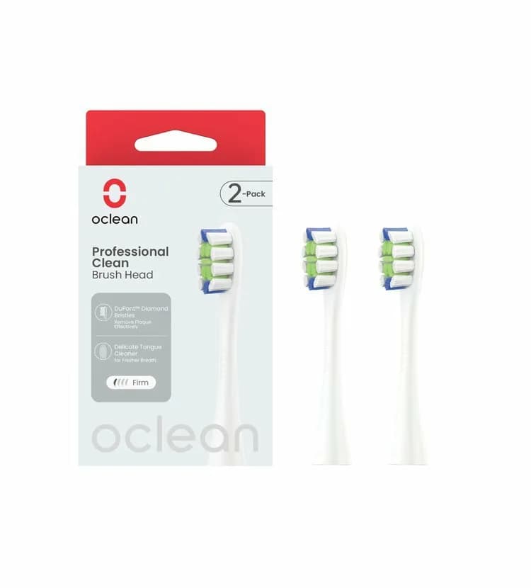 Oclean Professional Clean -harjaspäät, P1C1 W02, valkoinen