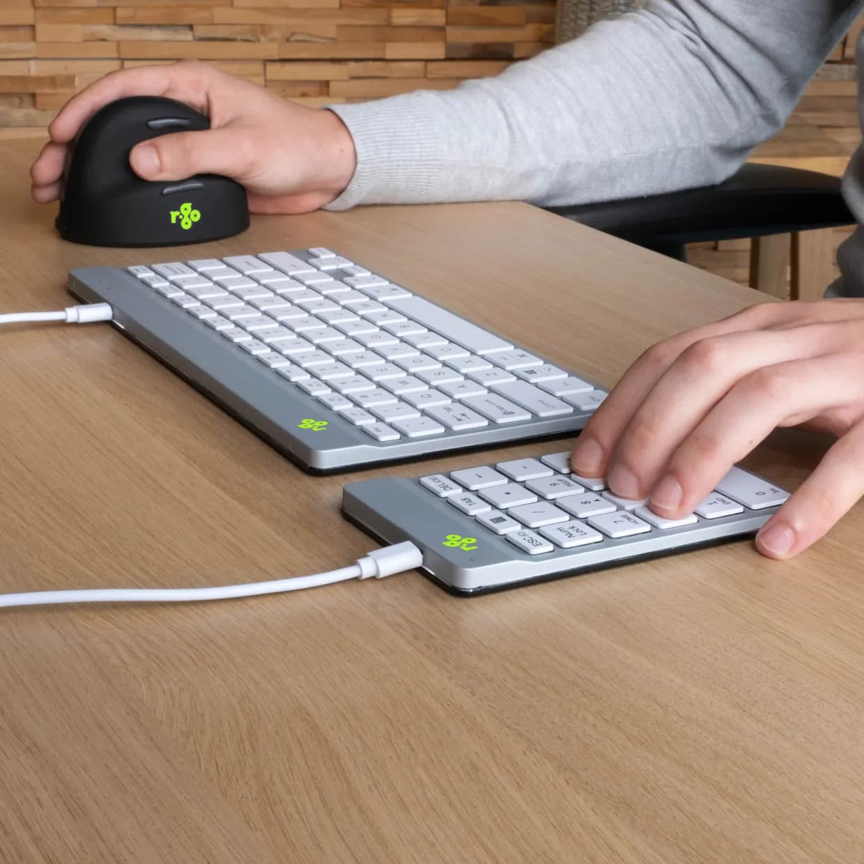 R-Go Numpad Break (Numeric Keypad), Wired - White