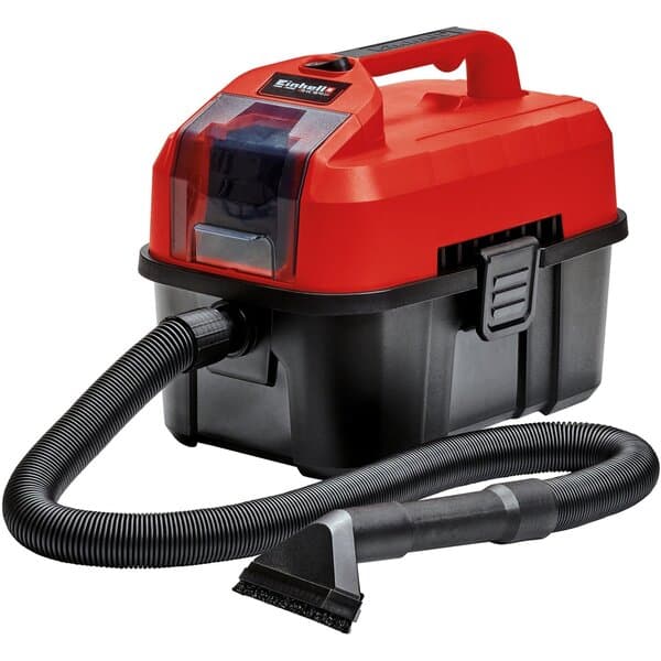 Einhell Power X-Change TE-VC 18/10 Li-Solo 10 L 18 W pölypussi -märkä-kuivaimuri, musta, punainen