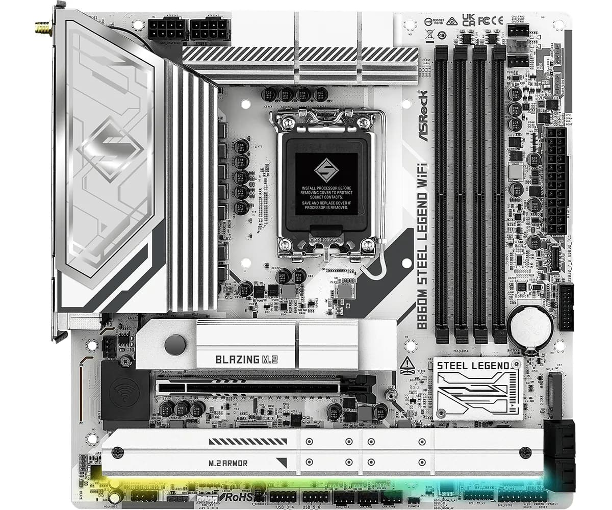 ASRock B860M Steel Legend WiFi LGA1851 mATX -emolevy