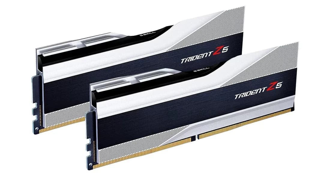 G.SKILL Trident Z5 64 Gt (2 x 32 Gt) DDR5 6000 MHz, CL32 -muisti, hopea (XMP)