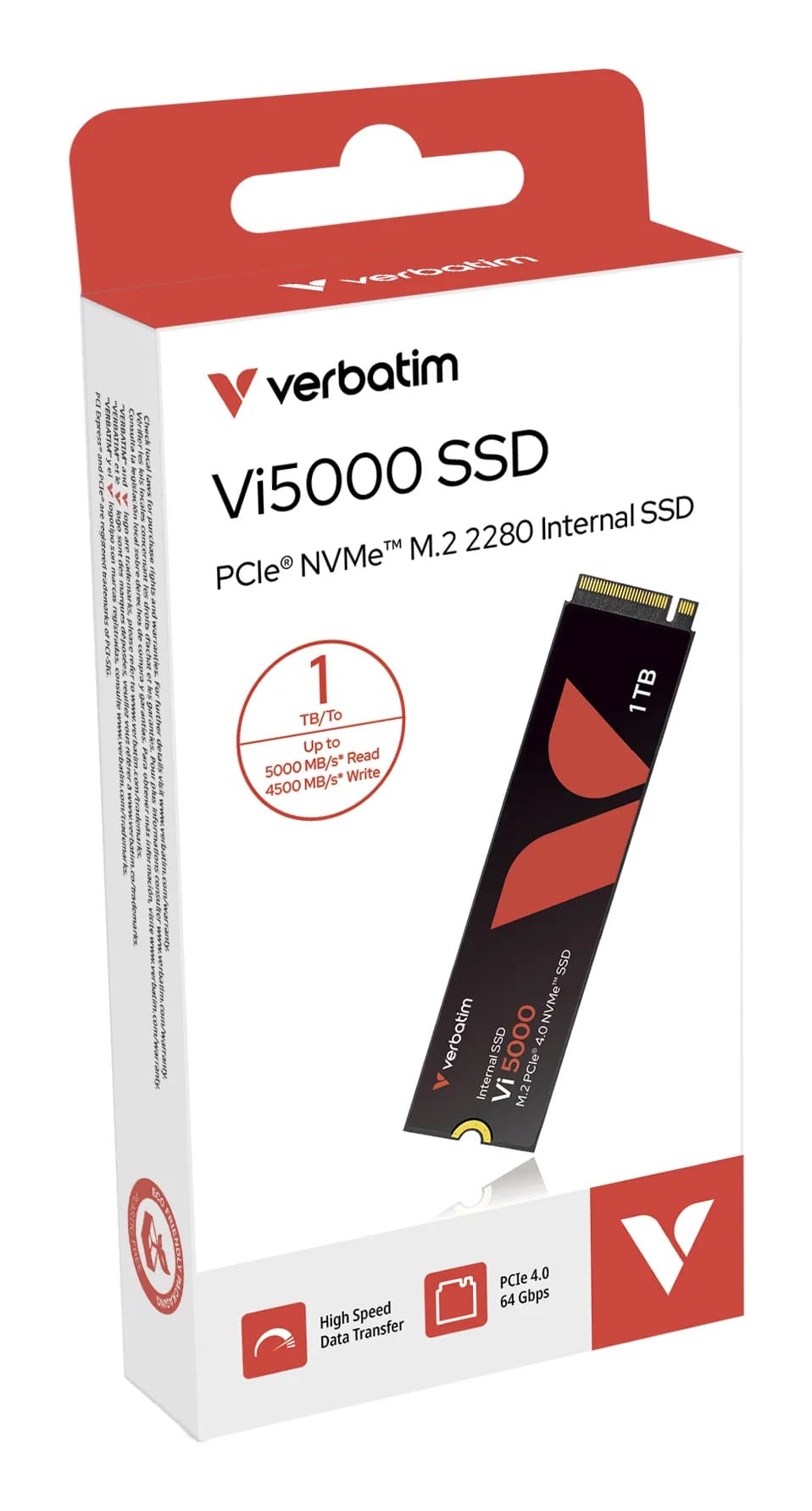 Verbatim Vi5000 1 Tt M.2 PCIe 4.0 NVMe -SSD-levy