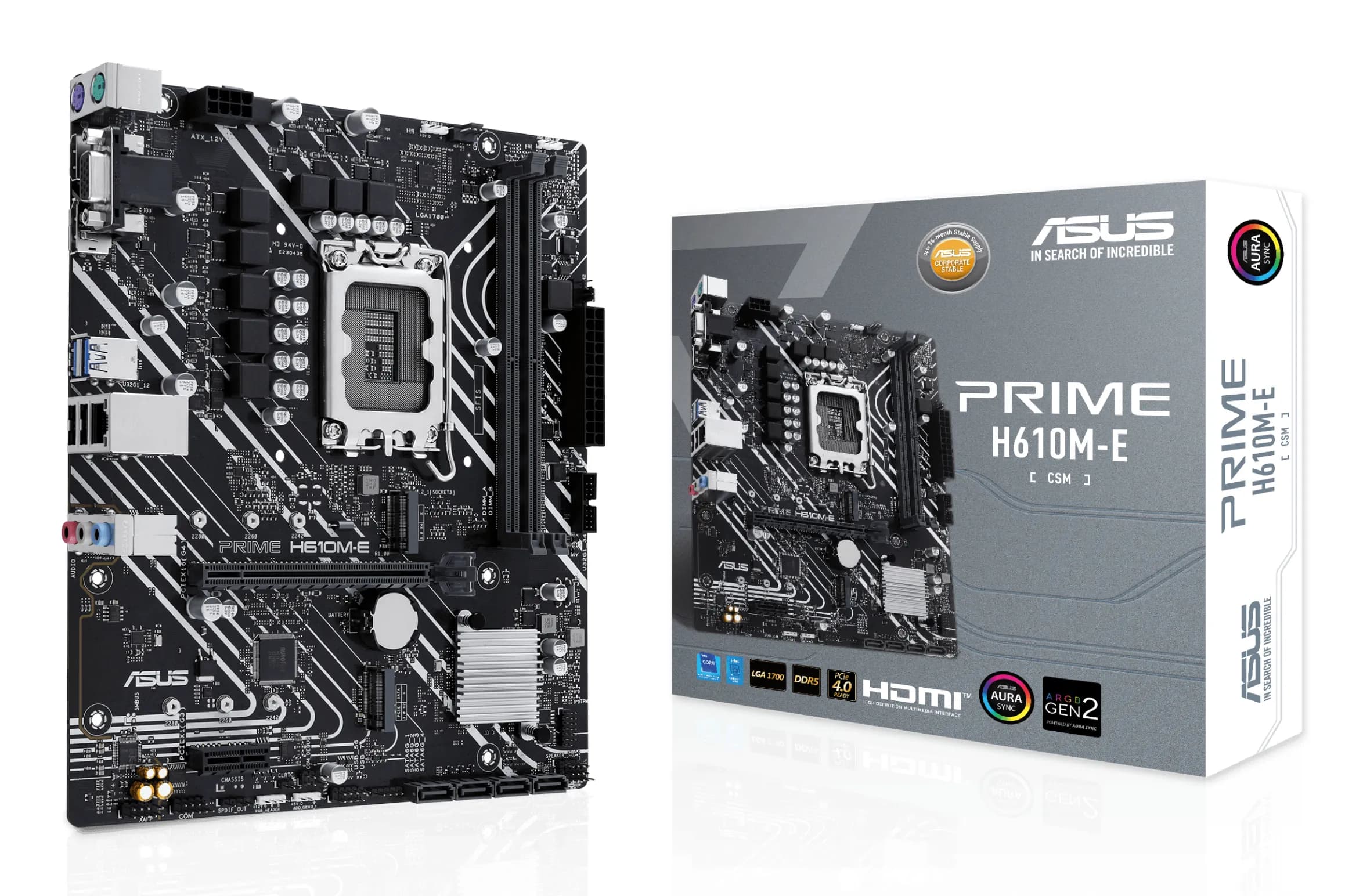 Asus PRIME H610M-E-CSM DDR5 LGA1700 mATX -emolevy