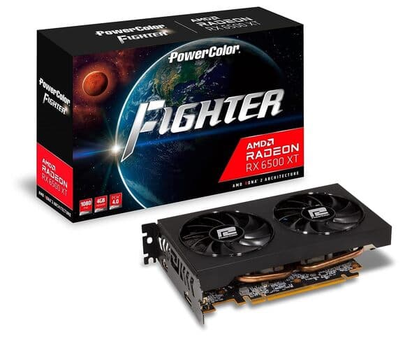 PowerColor Radeon RX 6500 XT OC 4 Gt -näytönohjain