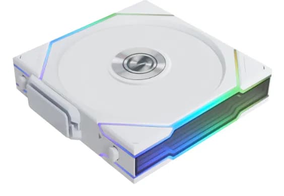 LIAN LI UNI FAN TL Reverse Blade Wireless, 120 mm, nestelaakeri, PWM RGB -tuuletin, valkoinen