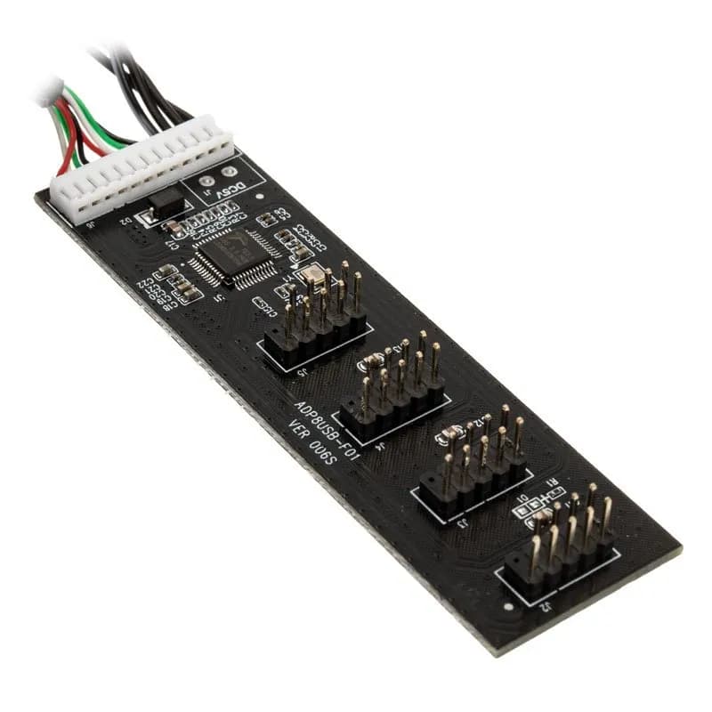 Kolink -sisäinen USB 2.0 -keskitinkortti (4 porttia), musta