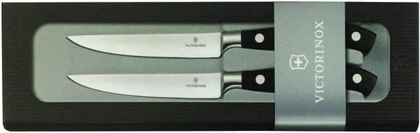 Victorinox Grand Maître pihviveitsi, sahalaitainen, 12 cm, musta