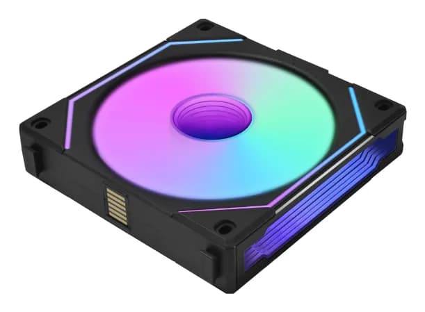 Lian Li UNI FAN SL Infinity Reverse Blade, 120 mm, PWM, nestelaakeri, ARGB -tuuletin, musta