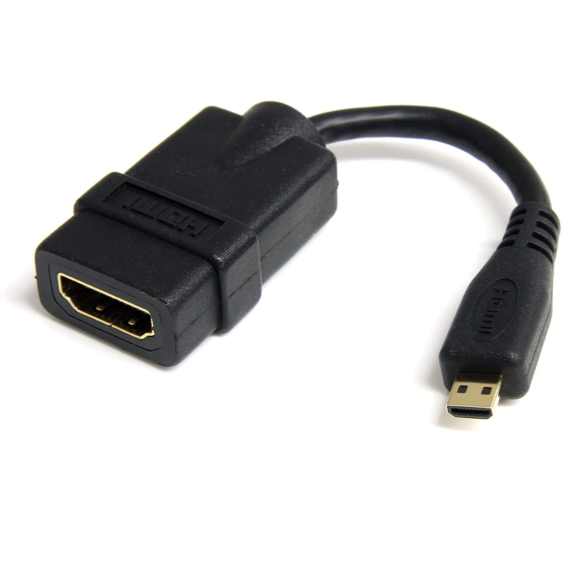StarTech Micro HDMI to HDMI Adapter - 4K 30Hz Video -adapteri, Musta