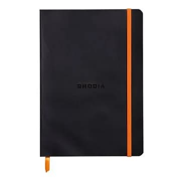 Rhodiarama soft A5 black dot ivory