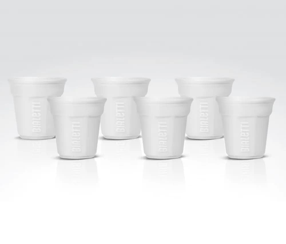 Bialetti espresso cup 6 pcs. White