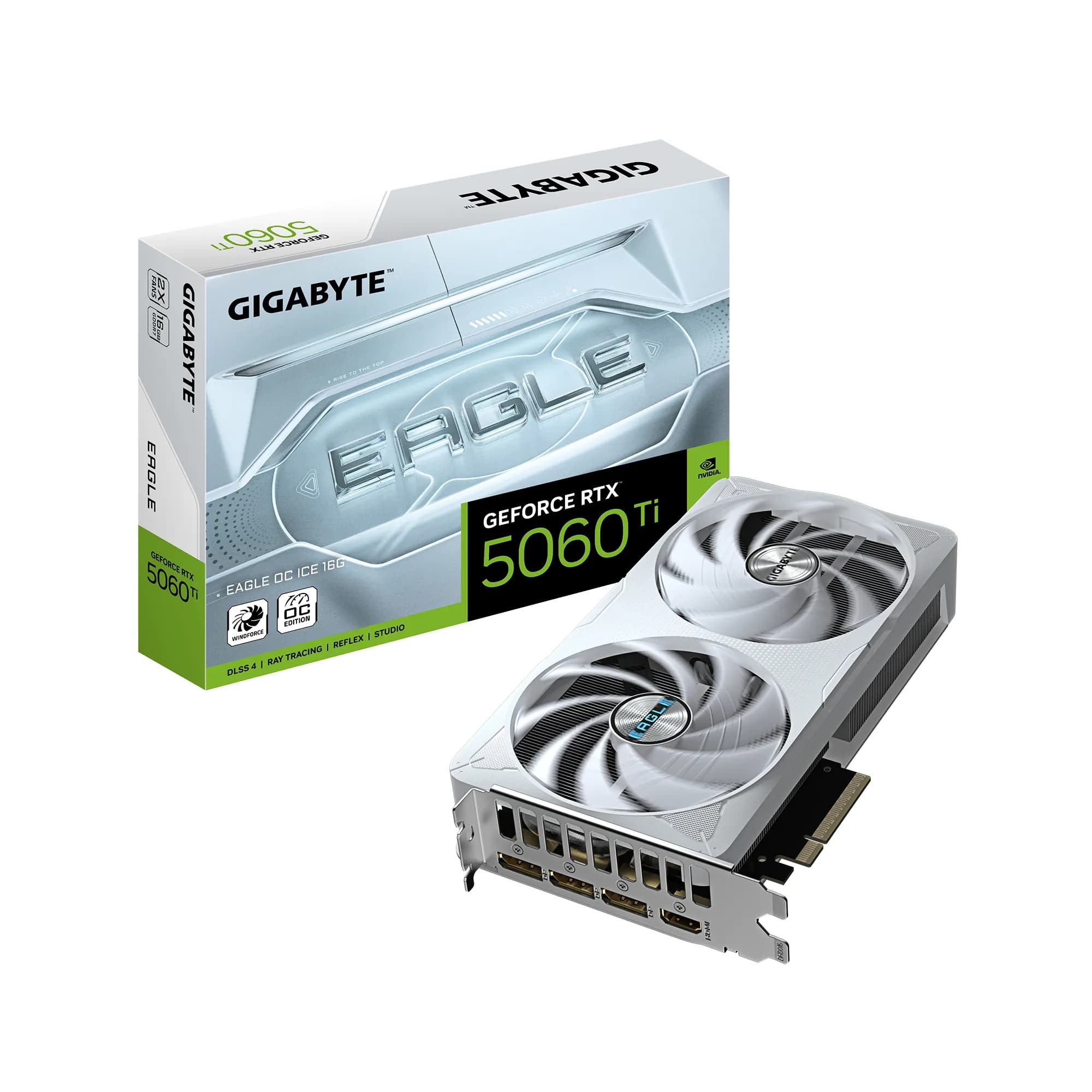 Gigabyte GeForce RTX 5060 Ti Eagle Ice OC 16 Gt -näytönohjain