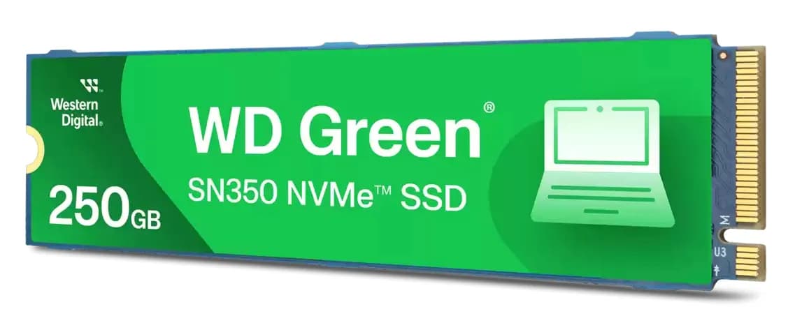 WD Green SN350 250 Gt M.2 NVMe -SSD-levy