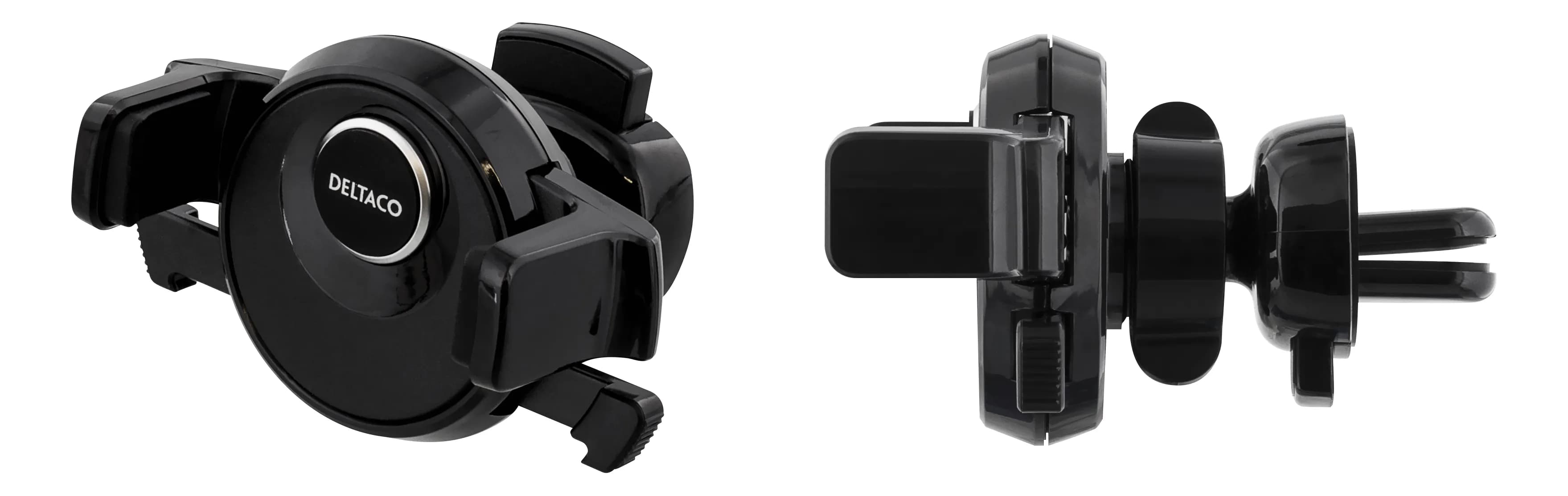 DELTACO autoteline tuuletusritilään, sopii 60-88mm lev. älypuhelimille