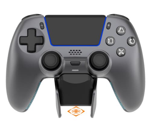 DELTACO GAMING Langaton PS5-ohjain metallisella viimeistelyllä ja latausalustalla