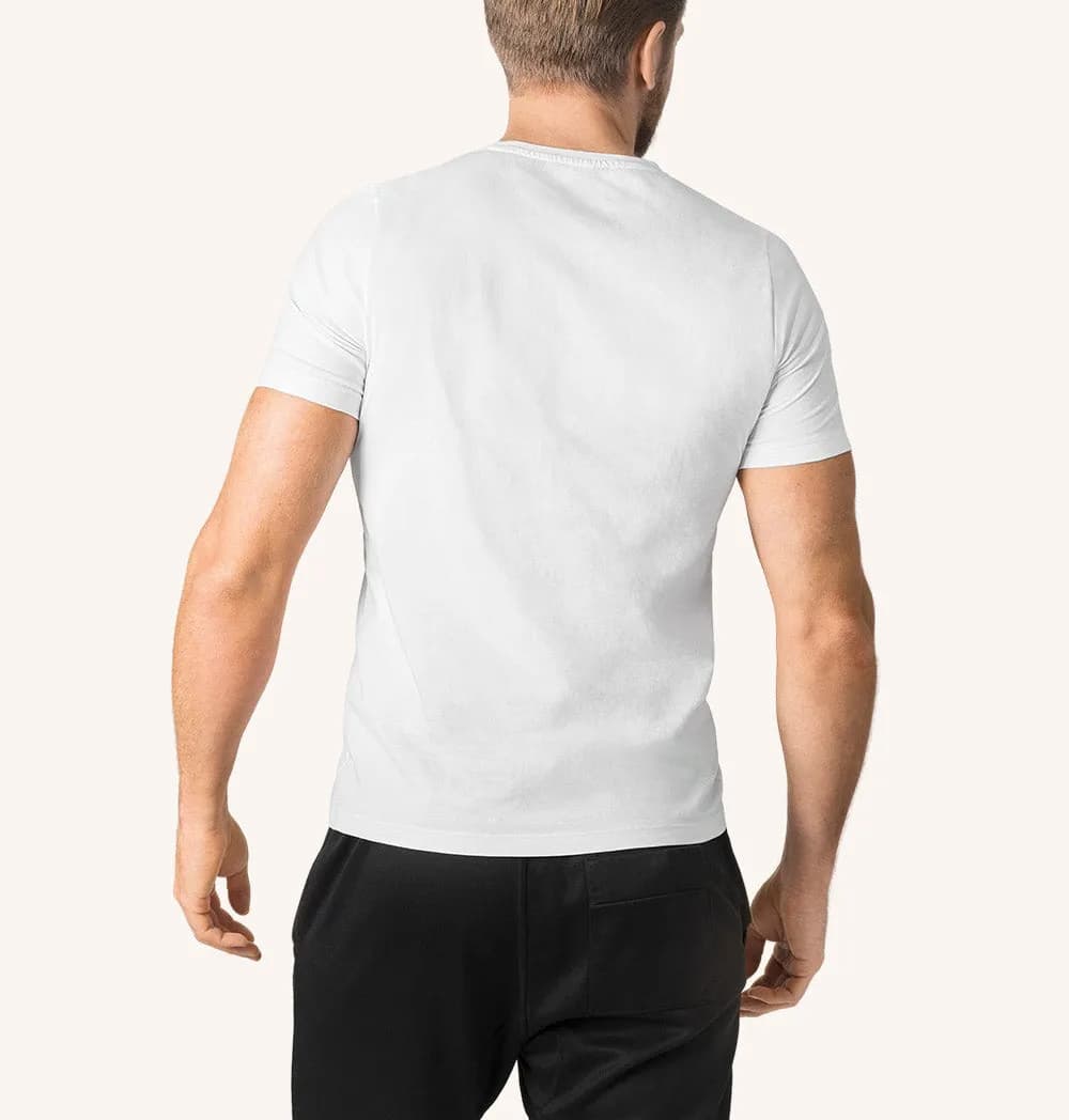 SWEDISH POSTURE T-Shirt Men Alignment Cotton White XXL