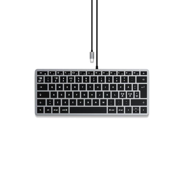 Satechi Slim W1 -näppäimistö, musta/harmaa