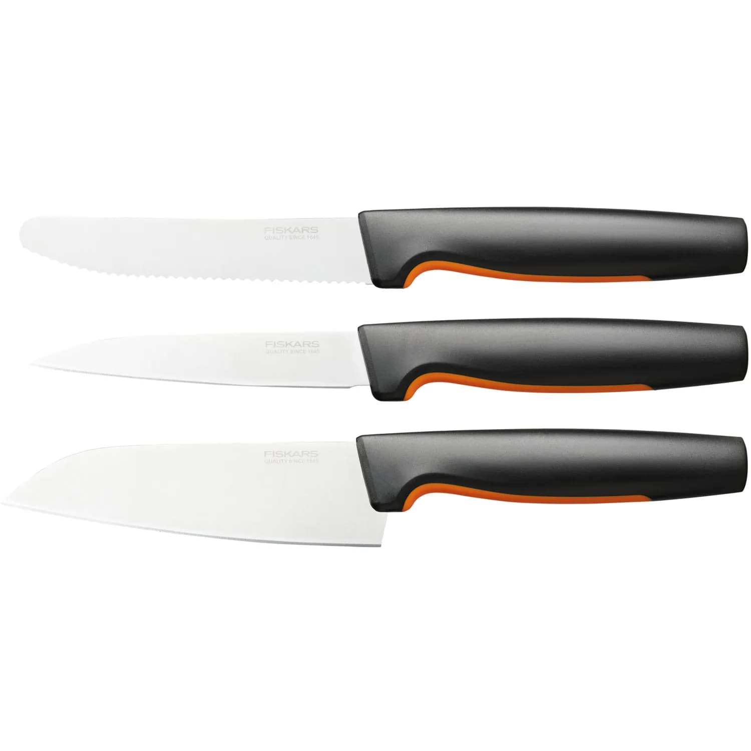 Fiskars Functional Form hedelmä ja vihannesveitsisetti 3-osaa