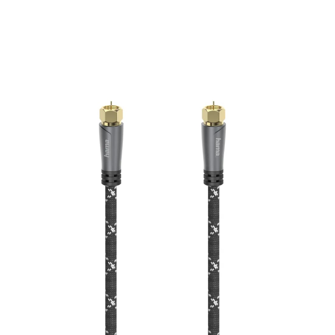 HAMA Antenna Cable SAT 120dB F-F Black/Grey 3.0m