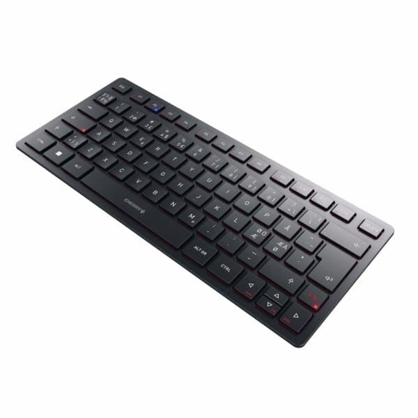 Cherry KW 9200 MINI -langaton ergonominen näppäimistö, CHERRY SX, musta