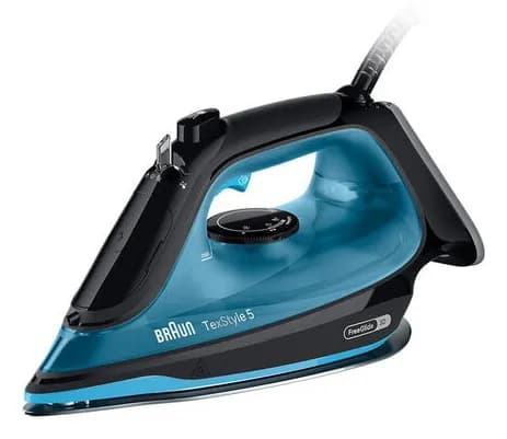 Braun TexStyle 5 SI5256BL -höyrysilitysrauta, 2600 W, 0,3 l, musta/sininen