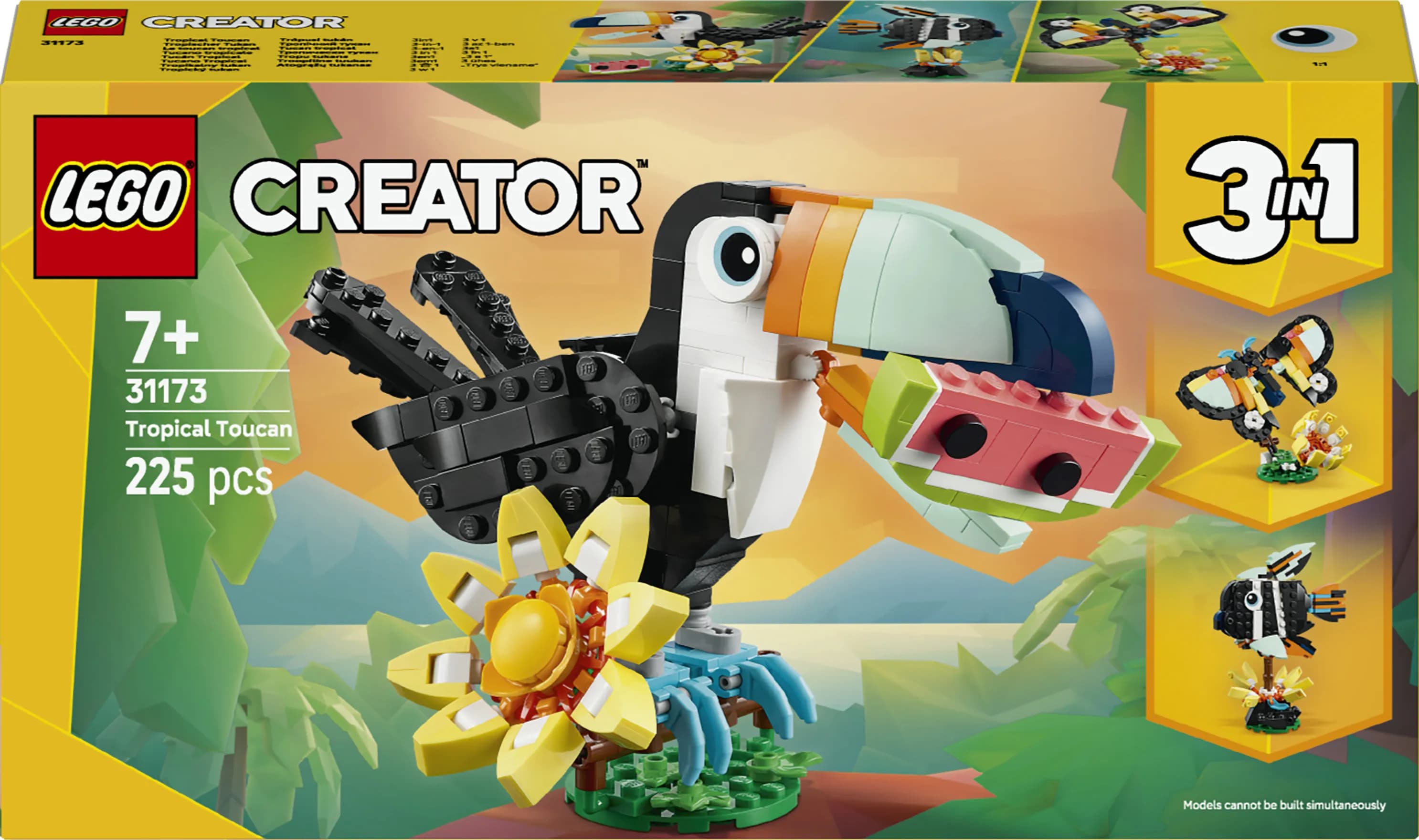 LEGO Creator 3-in-1 Villieläimet: trooppinen tukaani 31173