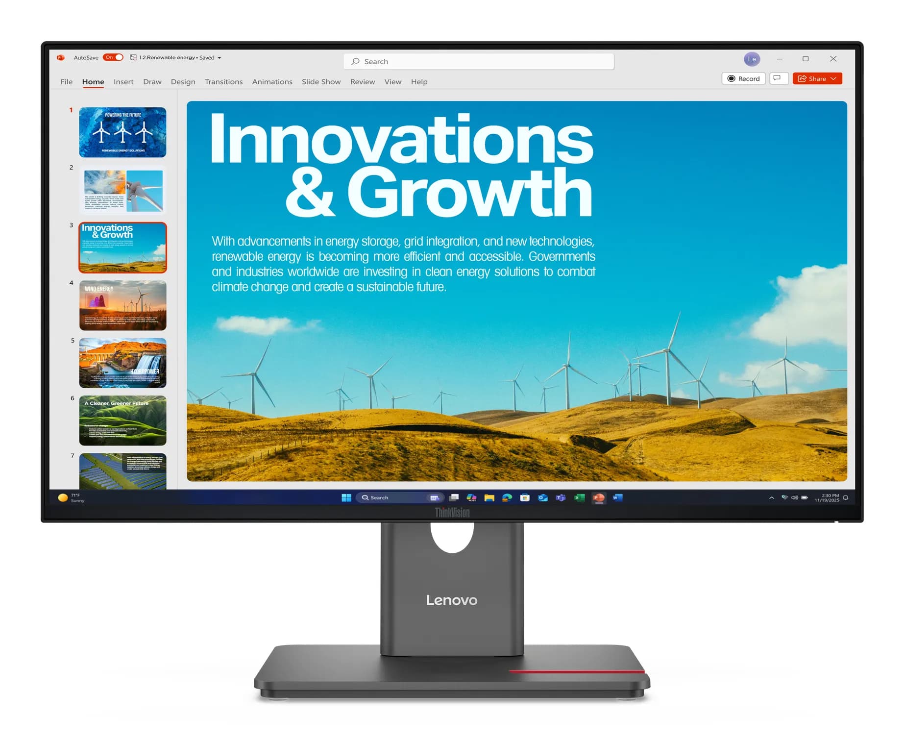 Lenovo ThinkVision P24QD-40 23.8" QHD, IPS -näyttö, USB-C hub, HDR, 120Hz