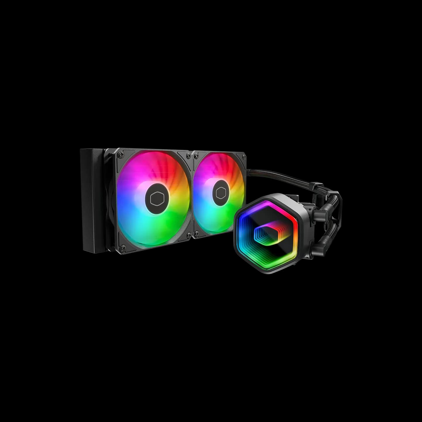 Cooler Master MasterLiquid 240 Core II 240mm ARGB -nestejäähdytin, musta