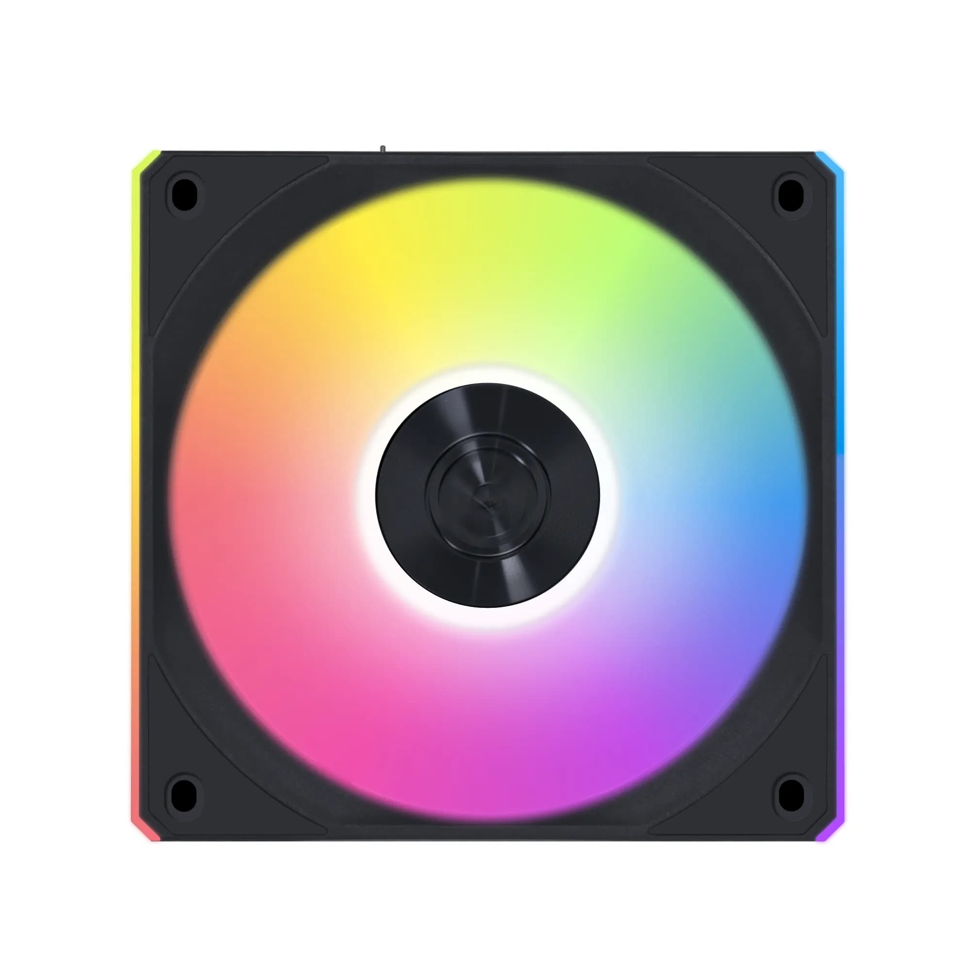 LIAN LI UNI FAN CL Wireless Reverse Blade PWM ARGB -tuuletin, nestelaakeri, 120 mm, musta