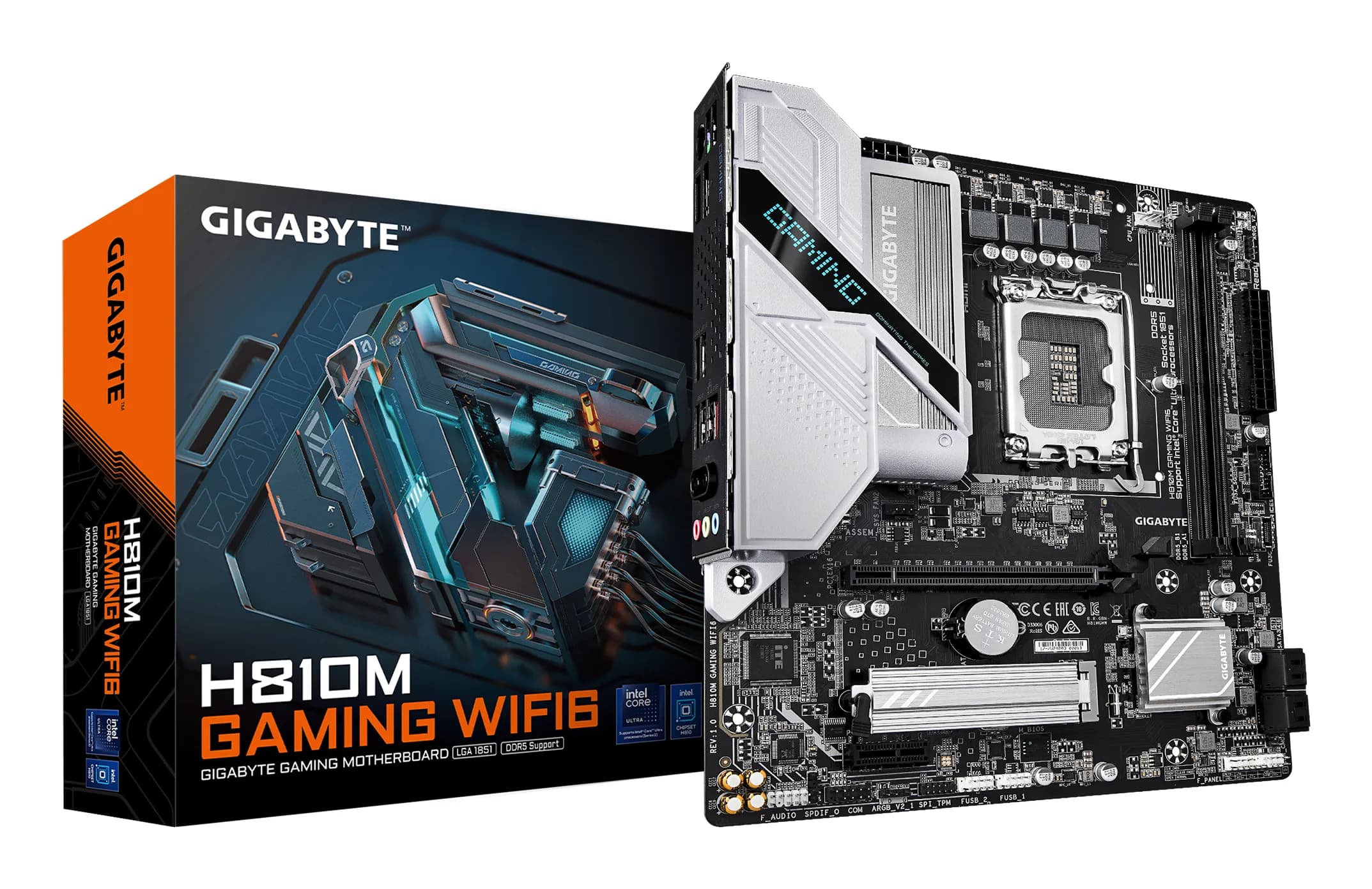 Gigabyte H810M GAMING WiFi 6 LGA 1851 mATX -emolevy