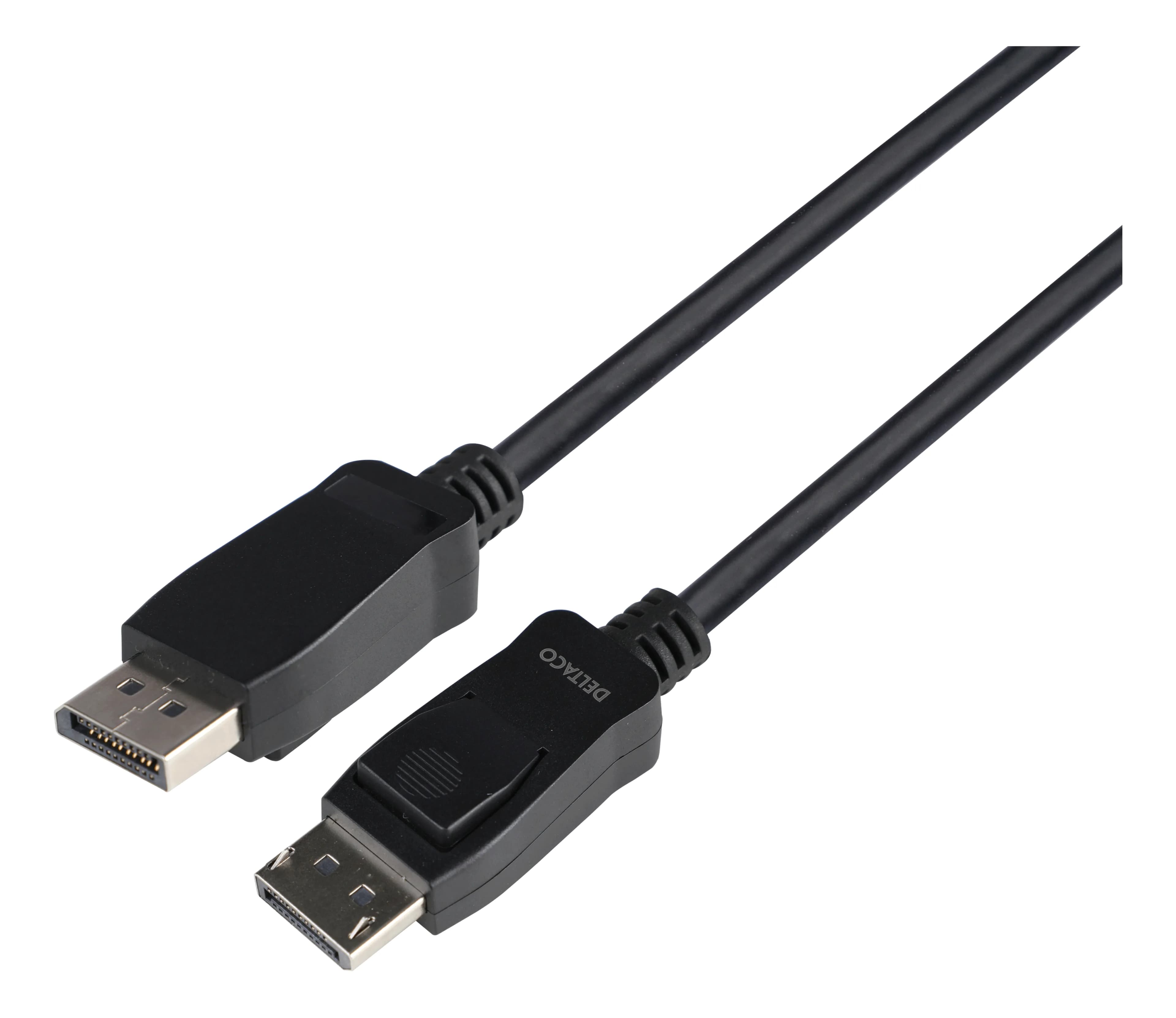 Deltaco DisplayPort 1.4 -kaapeli, jossa 8K, 1 m, musta