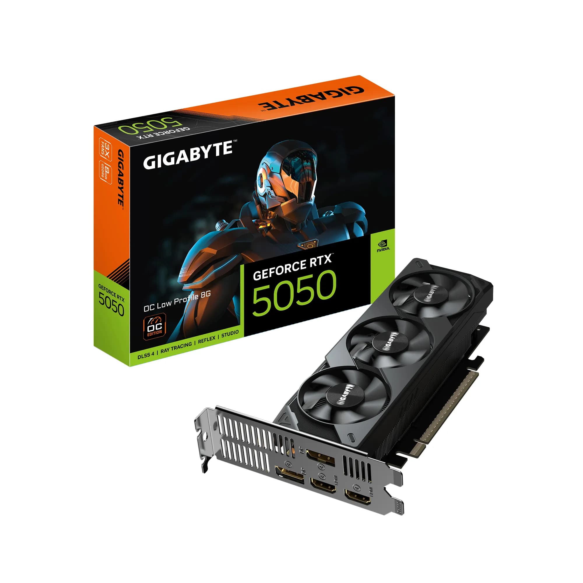 Gigabyte GeForce RTX 5050 Low Profile OC 8 Gt -näytönohjain