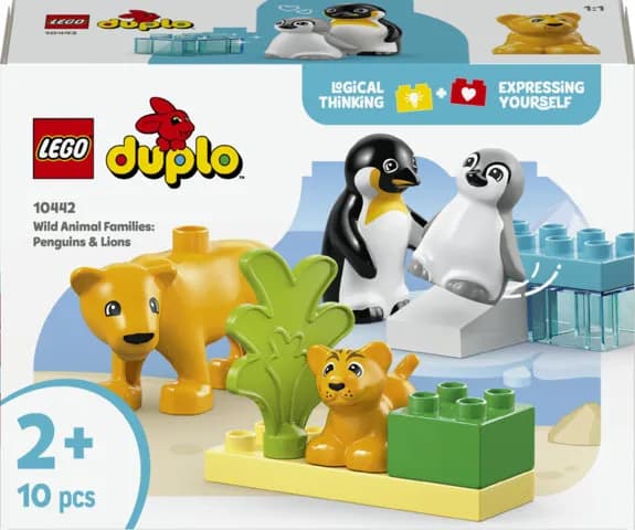 LEGO DUPLO Luonnoneläinperheet: pingviinit ja leijonat 10442