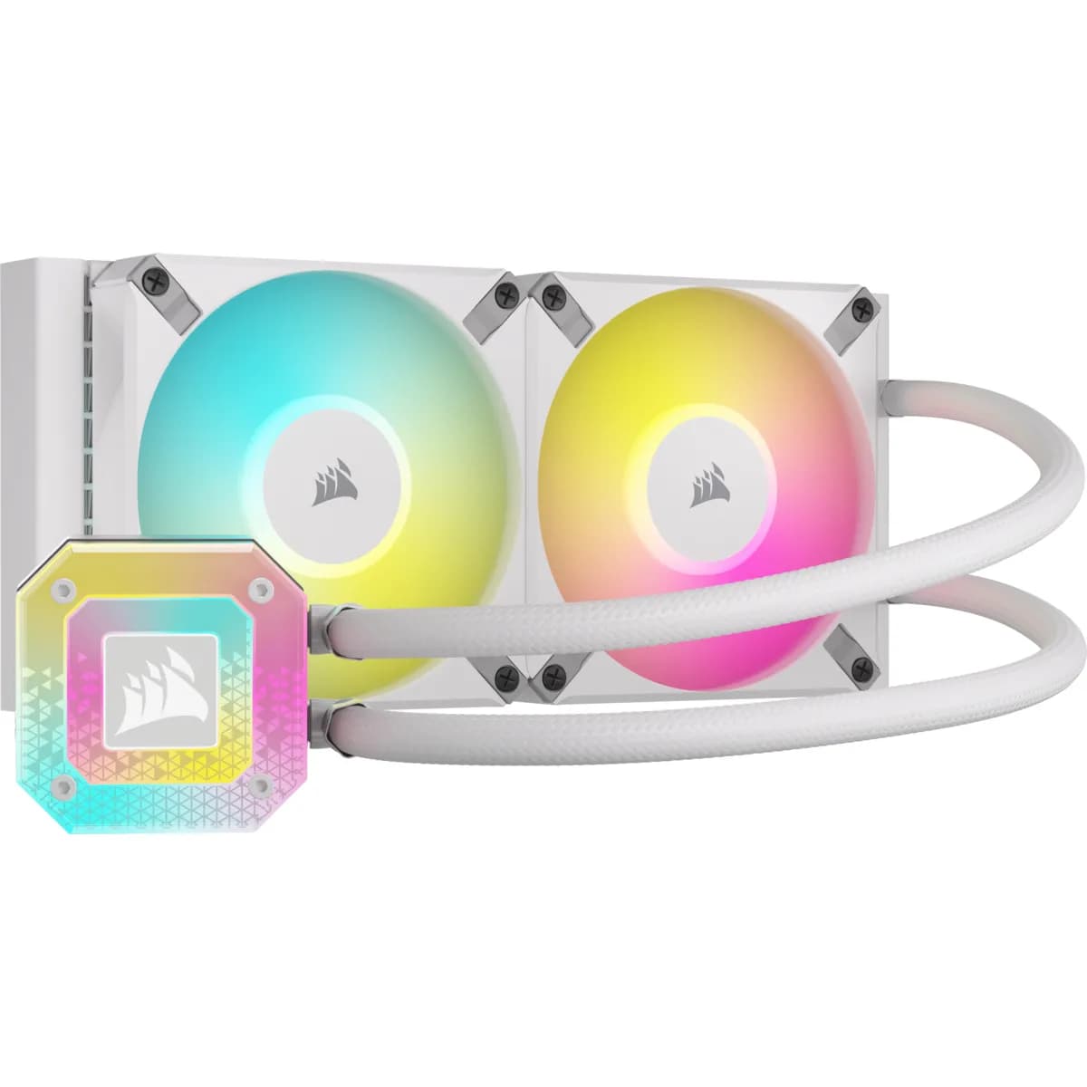 Corsair iCUE H100i ELITE CAPELLIX XT 240mm RGB -nestejäähdytin, valkoinen