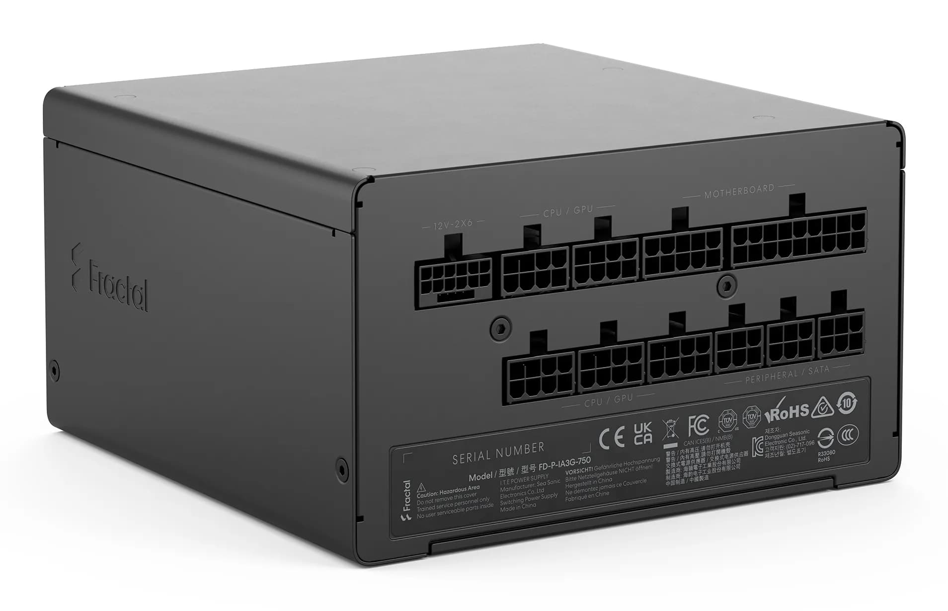 Fractal Design Ion 3 750W -virtalähde, 80 Plus Gold