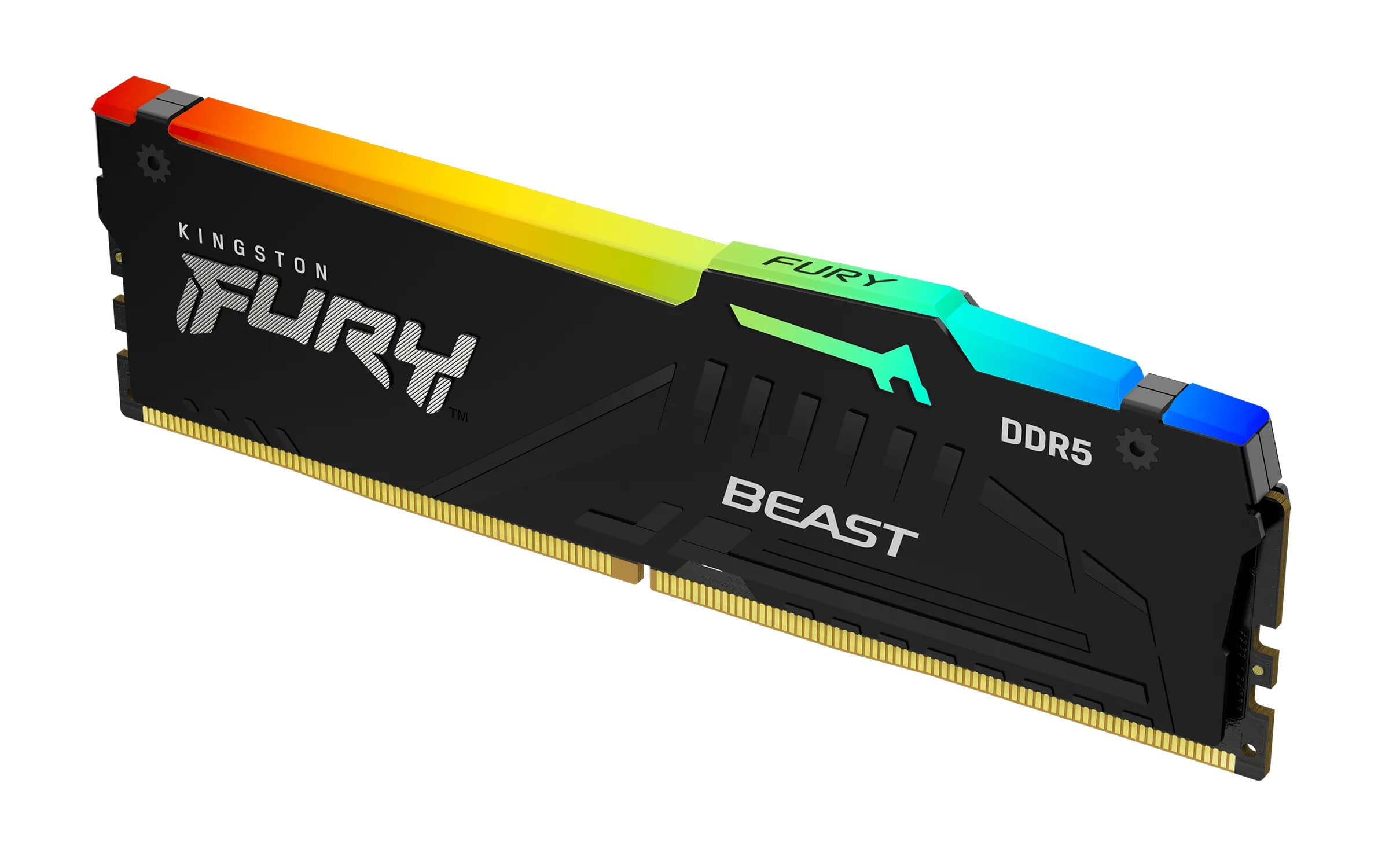 Kingston FURY Beast RGB 8 Gt (1 x 8 Gt) DDR5 6000 MHz, CL30 -muisti (EXPO)