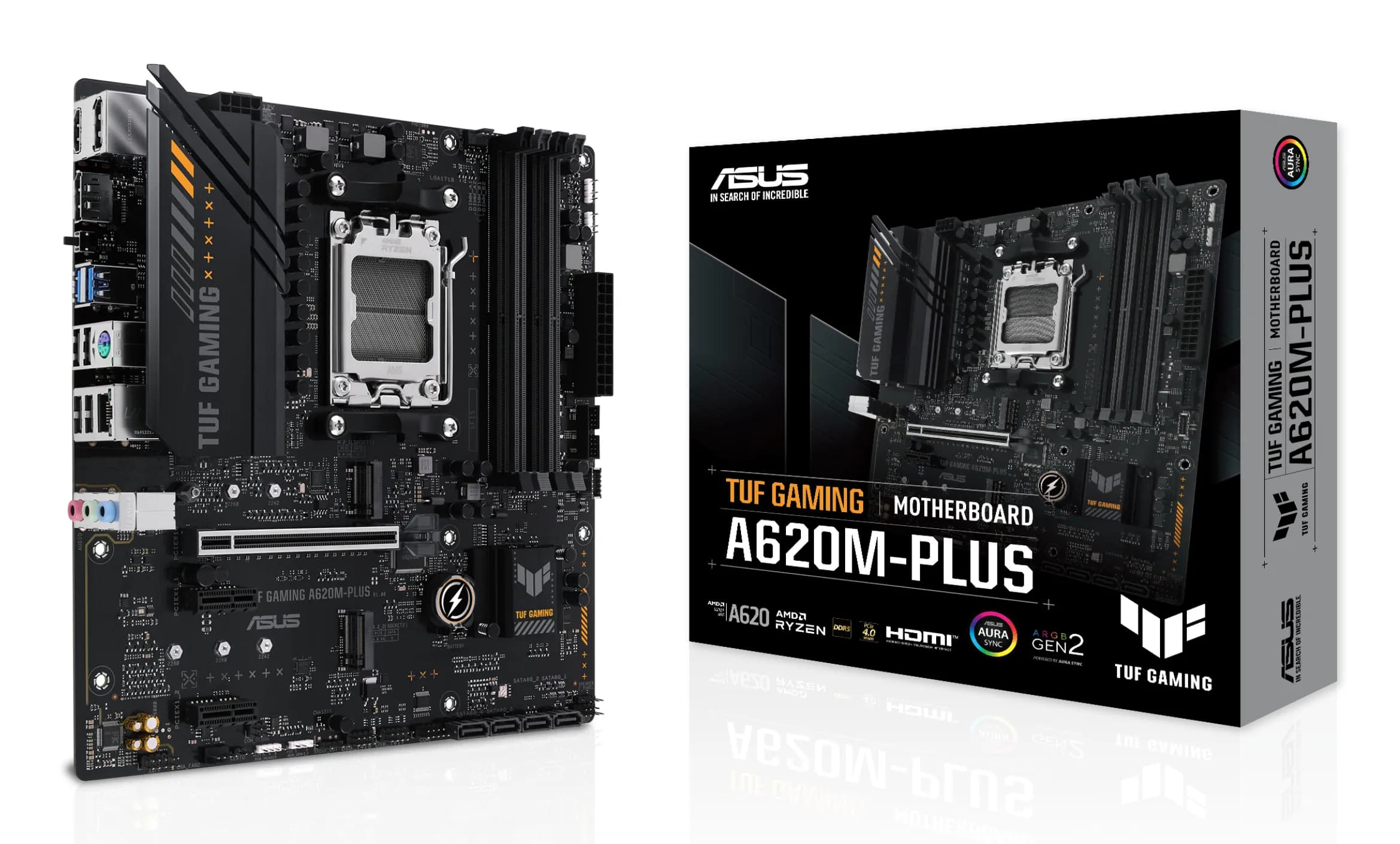 Asus TUF GAMING A620M-PLUS DDR5 AM5 mATX -emolevy