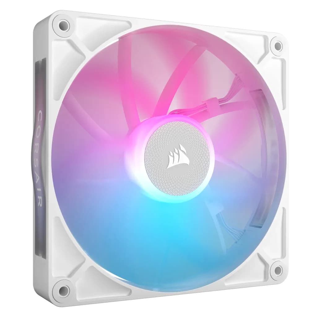 Corsair iCUE LINK RX140 PWM RGB -tuuletin, magneettikupulaakeri, 140 mm, valkoinen
