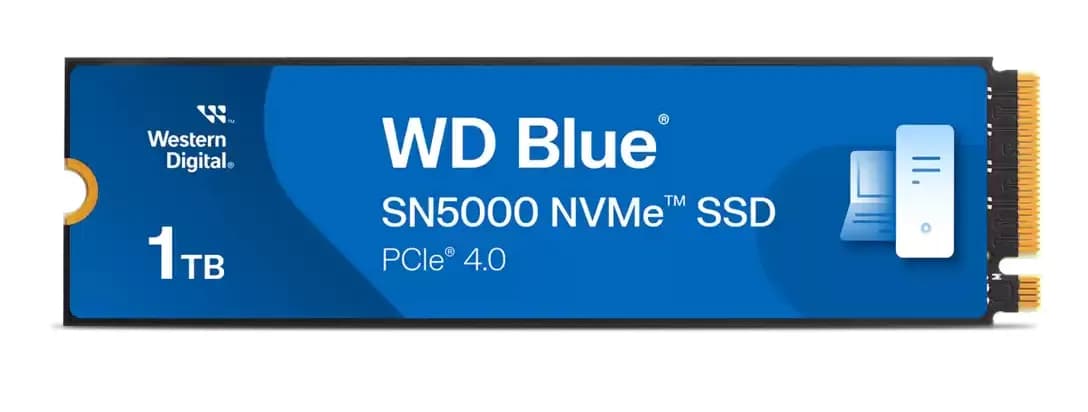 WD Blue SN5000 1 Tt M.2 PCIe 4.0 NVMe -SSD-levy