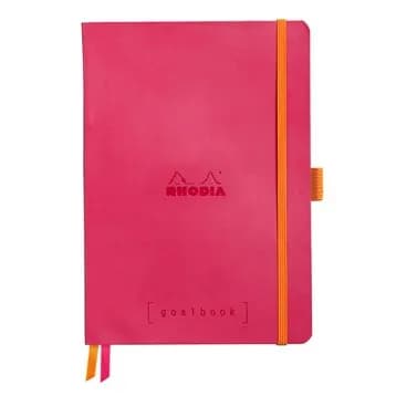 Rhodia Goalbook soft raspberry A5 dot ivory
