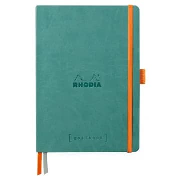 Rhodia Goalbook soft aqua A5 dot ivory