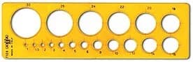 Template circles 1-30 MM