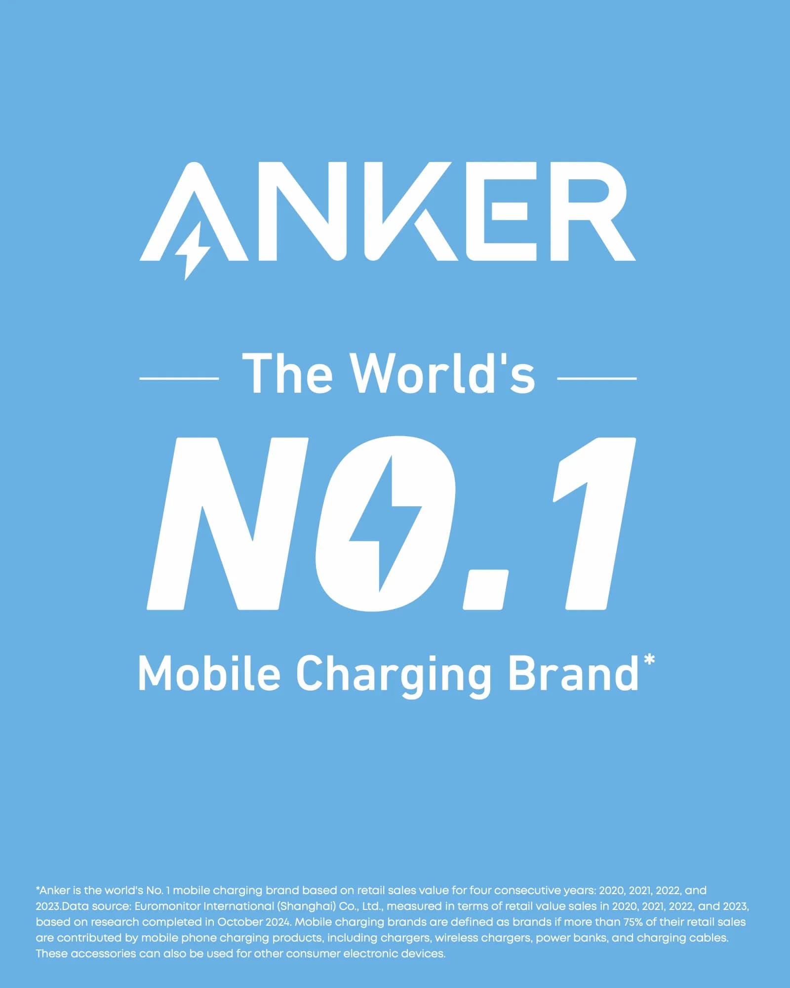 Anker 322 USB-A – USB-C -kaapeli, 1,8 m, valkoinen