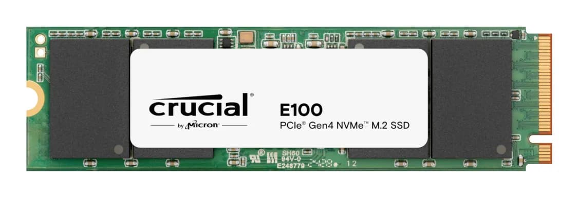 Crucial E100 Gen4 2 Tt M.2 PCIe 4.0 x4 NVMe -SSD-levy